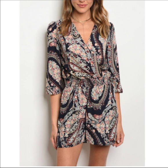 Paisley print romper - Picture 2 of 3